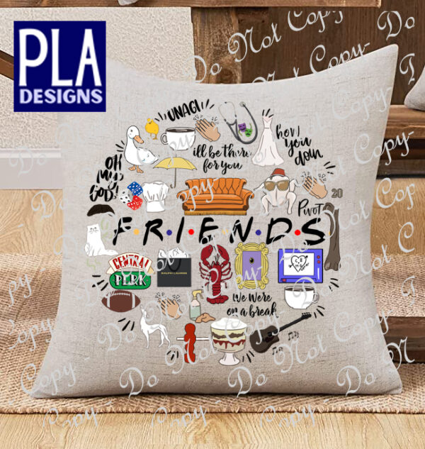 Friends Pillow Cover - Various Sayings & Images